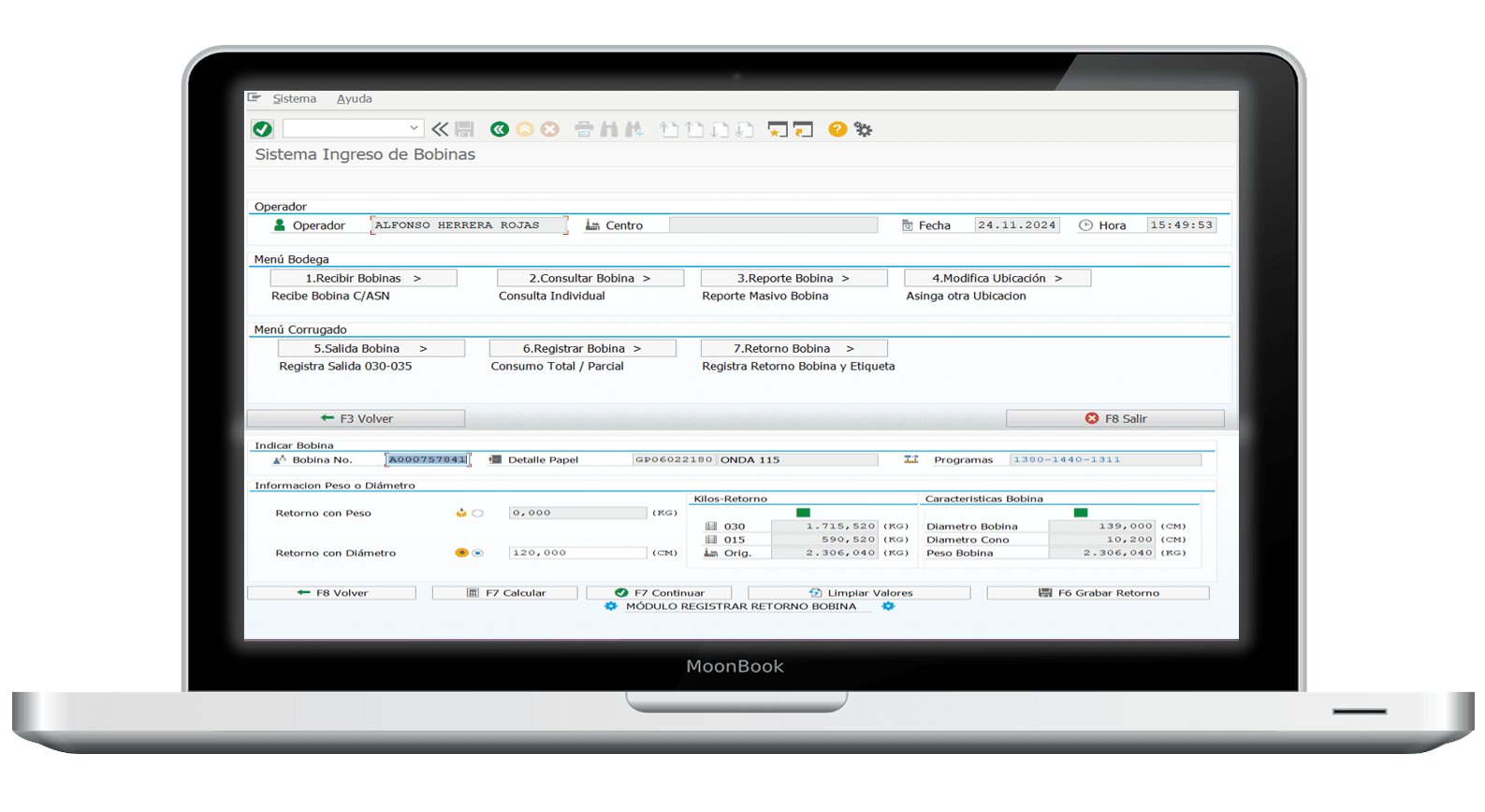 Monitor de Ingreso Mercancias